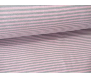 Ringelbündchen rosa grau Ringel 